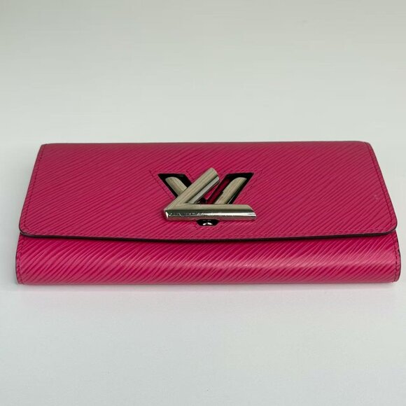 Louis Vuitton Pink Twist Epi Leather Wallet with Iconic Logo Design - Picture 5 of 7